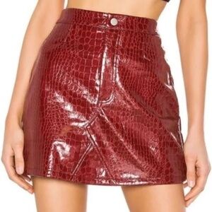 I.AM.GIA Logan Croc Skirt